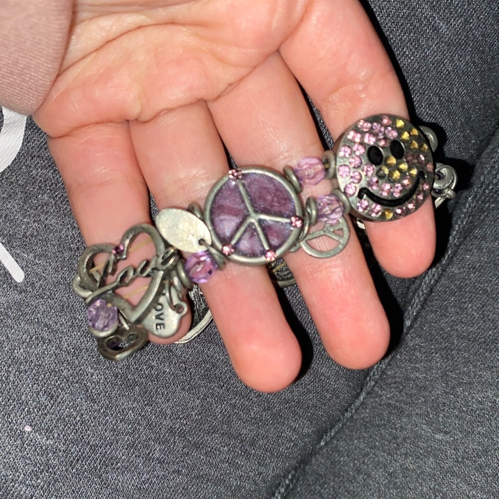 Peace and love bracelet